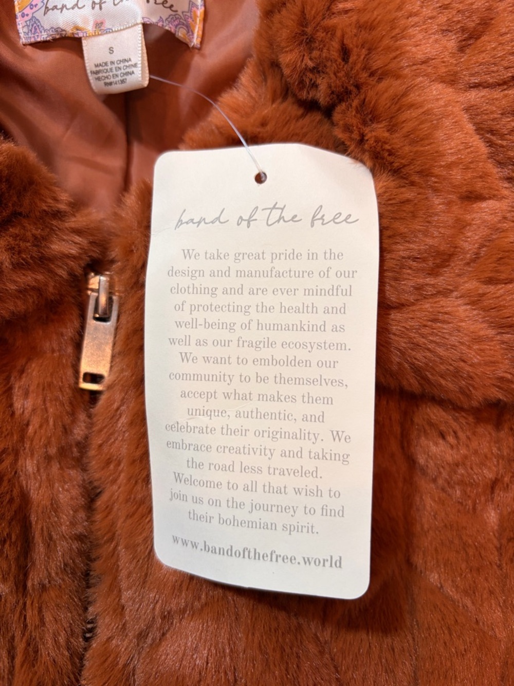 New Faux Fur Zip Jacket - Picture 7 of 9